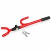 Telescopic Steering Wheel Lock for Vehicle Security – Adjustable U-Shaped