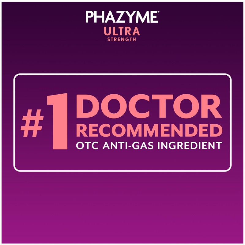 Phazyme Ultra Strength Gas & Bloating Relief | Works in