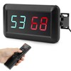 QWORK® Portable LED Sports Scoreboard 0-99 with Adjustable Brightness, Remote