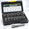 14-Piece Damaged Nut and Bolt Extractor Socket Set with Case
