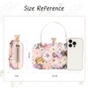 LHHMZ Women Floral Clutch Handbag Handmade Flower Evening Bags Bride