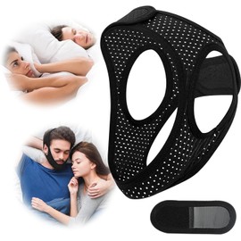 Chin Strap for Sleeping, Premium Anti-Snoring Chin Strap, Sleep Apnea Devices for Better Rest, Snoring Solution for Men and Women to Keep Mouth Closed, Comes with Extension Strap, 24in