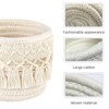 URCHUZE Boho Macrame Pen Holder Set, 2 Pieces, Desk Organiser
