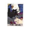 Cat and Tarot Pin Badge Devil Cute Cat Pin Brooch