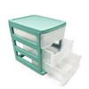 Plastic Desktop Storage Unit with Drawers, Stationary Arts Drawer Desktop