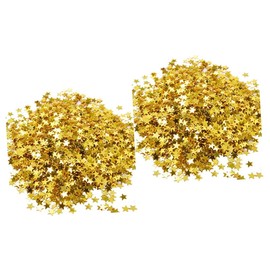 Alipis 2sets 30g Star Confetti 6mm Golden Stars Glitter Wedding Party Festival Decor Diy Craft 6000pcs*2