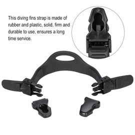 Dive Fin Straps, Adjustable Scuba Fin Replacement Buckle Strap Kit(S) Swimming Supplies Scuba Diving Heel Strap