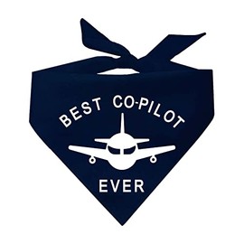 Best Co-Pilot Ever Dog Bandana (Navy OS 786)