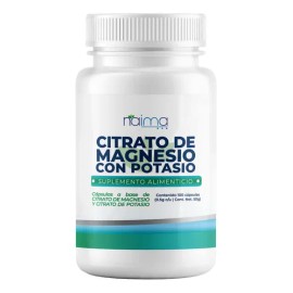 Citrato De Magnesio + Potasio 500mg - 100 Cápsulas Sabor Sin Saborizantes