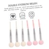 Vaguelly 6pcs Dual-ended Makeup Sponge Brush for Concealer Eyebrow Lash