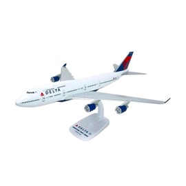 Delta (07-Cur) Boeing 747-400 Airplane Miniature Model Snap Fit 1:200 Part#ABO-74740H-019