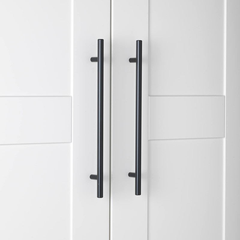 GlideRite Hardware 5012-228-MB-1 - Matte Black Solid Handle Bar Pull