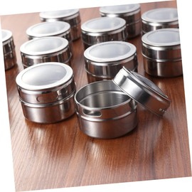 Alipis Magnetic Spice Tins Lid Seasoning Storage Holders for Fridge Jars for Spice