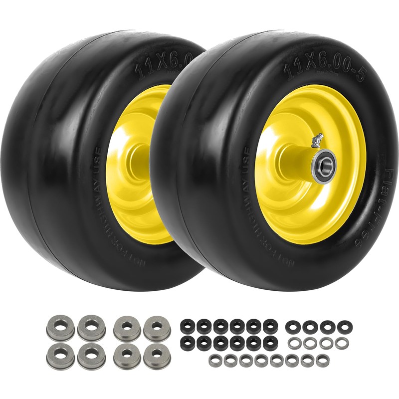 AR-PRO 11x6.00-5 Flat Free Tire and Wheel - Relacement 11x6-5
