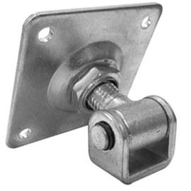 Hinge on Plate 80 x 80 mm, with Caliper, Adjustable – 4 Holes – M16