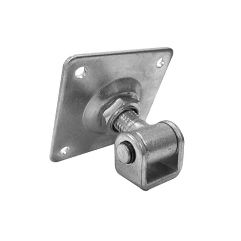 Hinge on Plate 80 x 80 mm, with Caliper, Adjustable