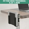 FOROIRON Adjustable Side Laptop Mount, No Drill Desk Storage Organizer,