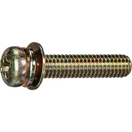 TRUSCO Y856-0515 Pan Head Embedded Screws, Chromate, P-4 M5 x 15, Pack of 10