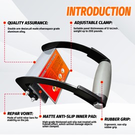 SENKEYFE Mental Panel Carrier Lifting Tool-Plywood Carrying Tool,Drywall Carrier Synthetic Cement Board with 0-1 Inch Grip Range,Save Effort Wear Resistant Gripper Clamp Tool for Wood(2 Pack), SENPC2