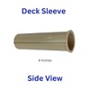 ALLSAFE Pool Fence Deck Sleeves & Hole Caps - Tan