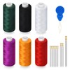 6 Pcs Sewing Thread Kit, 400 Yards Each Spool 402