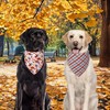Agroon Fall Dog Bandanas Small 3PCS, 6 Pattern Thanksgiving Scarf