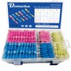 Domecka 400pcs Heat Shrink Spade Connectors Electrical Spade Terminal Wire