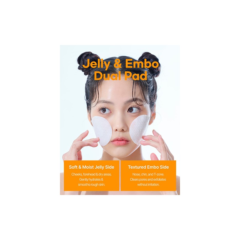 ClearDea. [ClearDea.]Green Tangerine Mild Dual Peeling Pad 140ml (50 pads)