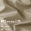 AiAngu 100% Egyptian Cotton Sheet Set 4 Piece, Luxury 1000