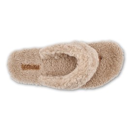 OluKai Women's Kīpe‘A Heu Slipper, Tan, 5