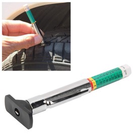 Car Tyre Tread Depth Gauge, 1 Piece Universal Tyre Depth Gauge, 0-25mm Car Tyre Tread Depth Gauge, Portable Car Tire Measuring Tool (Two Colour)