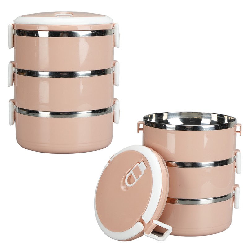 Portable 304 Stainless Steel Bento Lunch Box Thermal Cylinder Lunch