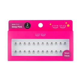 CCAMBBAK Partial False Eyelashes Eyelash Extensions Semi-Permanent Idle Eyelash Type 0.3 - 0.5 inches (8 - 12 mm), Matsueku Self False Eyelashes, Natural, Popular, DIY False Eyelashes (9mm Thick,