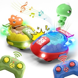 iPlay, iLearn Kids Dinosaur Remote Control Car Toys Set, Dino RC Race Vehicles Playset, Electronic Bump Pop Game, Cool Indoor Outdoor Birthday Gift 3 4 5 6 7 8-12 Years Old Toddlers Boys Children Teen