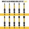 COMOWARE Allen Wrench Drill Bit Set - Hex Bits Set,