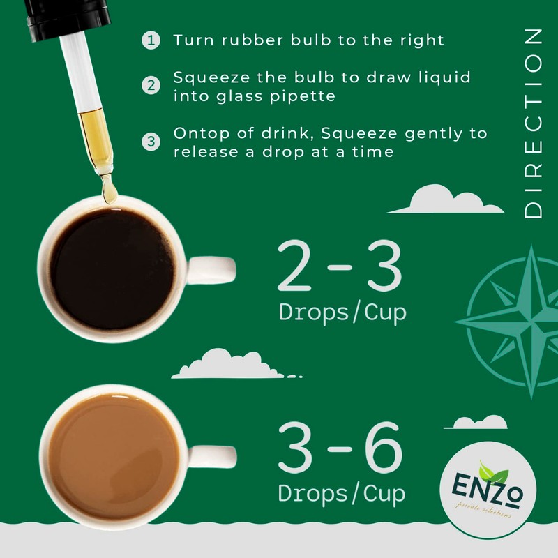 Enzo Liquid Stevia Drops Our Zero Calories Sweetener (4oz -