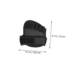 minkissy 1 Pair Yoga Socks Breathable Half Insoles Comfortable Dance Pads Anti-friction Forefoot Pads Black