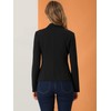 Allegra K Women's Work Office Lapel Collar Stretch Jacket Suit