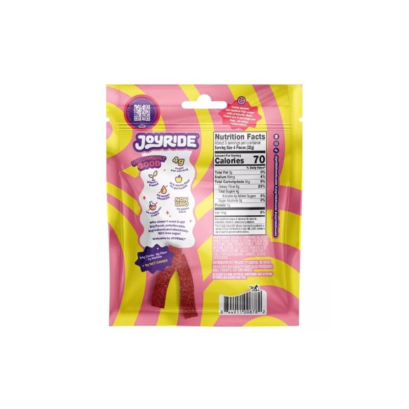 Joyride Sweets Joyride Candy Sour Candy Strips - 3.5oz-Gummy Candy,