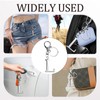ORUZA Letter Keyring Alphabet Initial Keychain, Metal Letter Key Ring