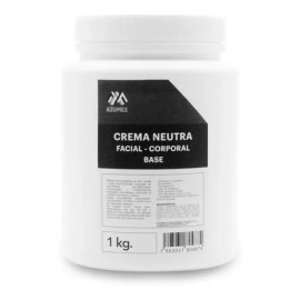 Crema Base Neutra Facial y Corporal Sin Aroma 1 kg Uso Profesional                                                                                    