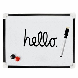 Orbitron A4 Dry Wipe Magnetic Mini Office Whiteboard Notice Memo White Board Pen & Eraser
