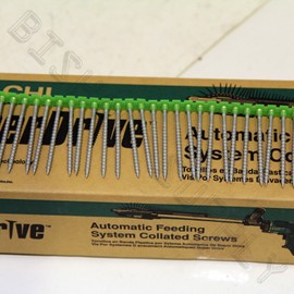 Hitachi 17407 #8 x 3 Dacro Waxed LOX Decking Screw Galvanized C8300TXG2 Grabber