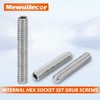 MewuDecor M8 x 8mm Internal Hex Socket Set Grub Screws