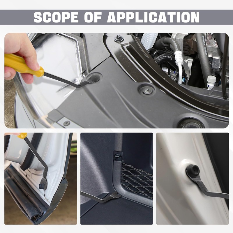 wuyaoyao 5PCS Auto Trim Removal Tool kit, No Scratch Plastic