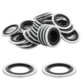 Oil Drain Plug Seals Replacement, 20 Pieces Aluminum Seals, Oil Plug Gasket Replaces 110265505R 6079970345 8200641648 3121867