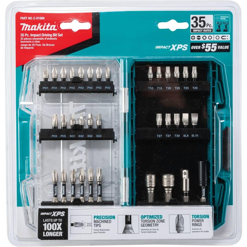Makita E-01666 Impact XPS™ 35 Pc. Impact Bit Set