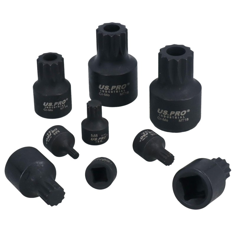 Stubby Impact XZN Spline Triple Square Male Sockets M4 –