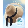 FURTALK Womens Beach Sun Straw Floppy UPF50 Travel Foldable Brim