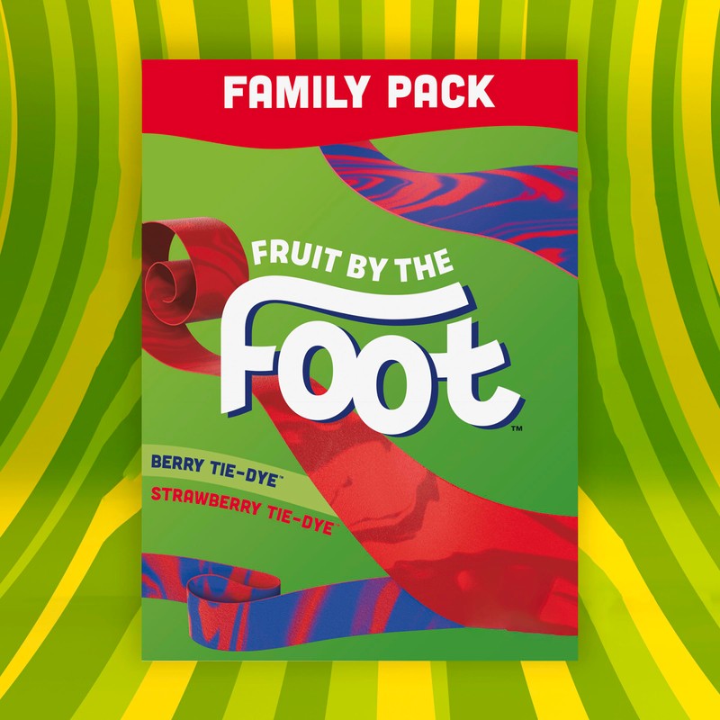 Fruit By The Foot Fruit Flavored Snacks, Berry Tie-Dye &